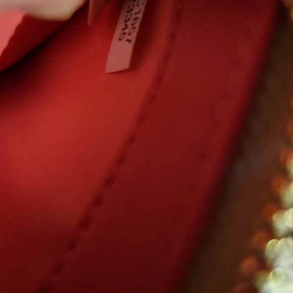 COACH Signature Canvas long zip around flower Wallet MINT ! - Picture 6 of 8